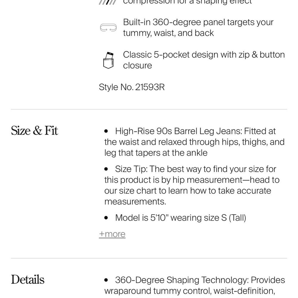 SPANXshape Authentic 360 Barrel Leg Jeans - Picture 5 of 5
